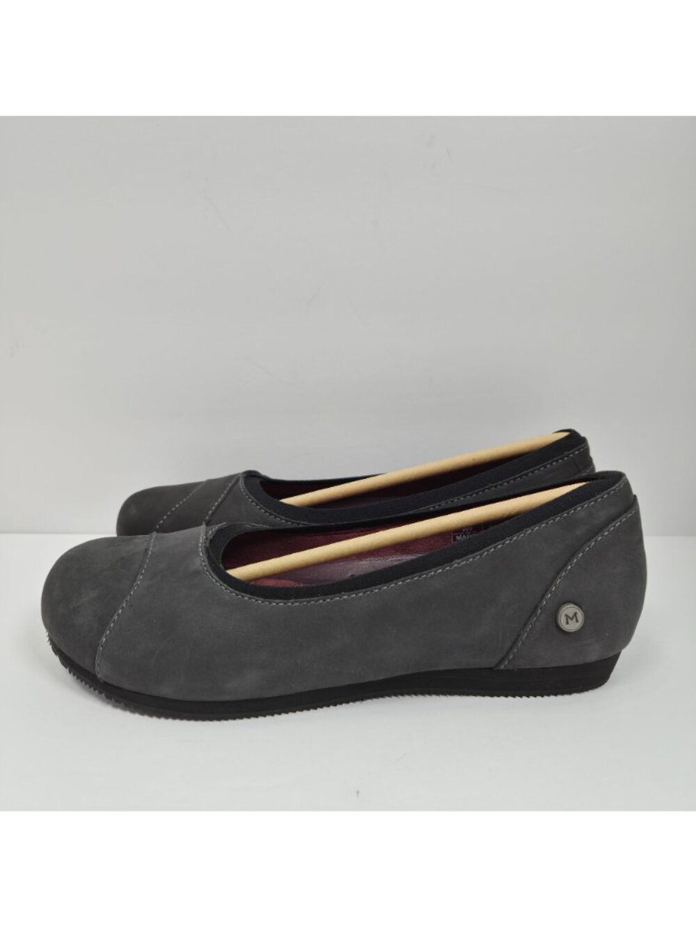 Mozo Aliso Women's Black Leather Ballet Flats US Size 7 NEW SAMPLE - Picture 2 of 8